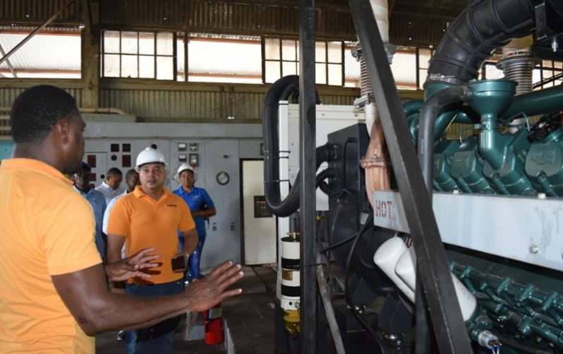 Persons at the commissioning of the generator sets