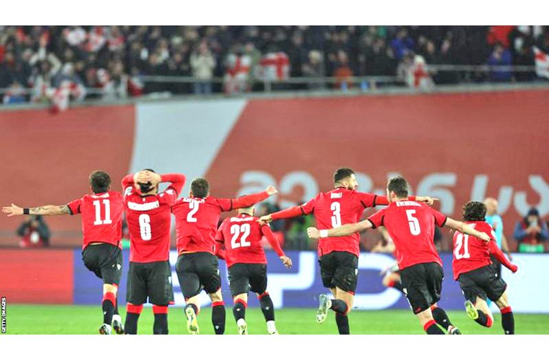 Georgia first tried to qualify for a European Championship when the tournament was hosted by England in 1996