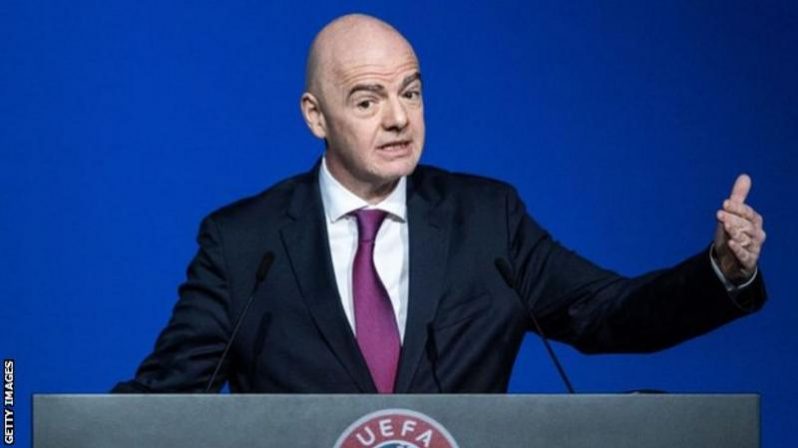 Gianni Infantino was re-elected for a second term as FIFA president in June 2019.