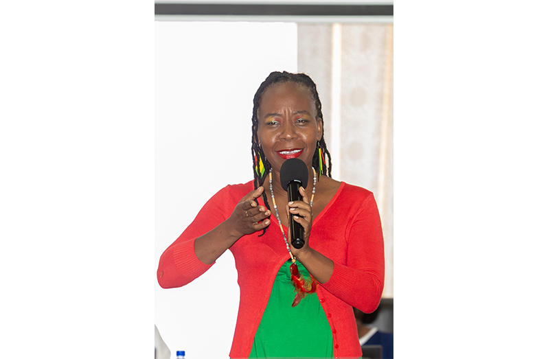 Gill-Kerr has become known for her moving and vibrant spoken word performances (Delano Williams photo)