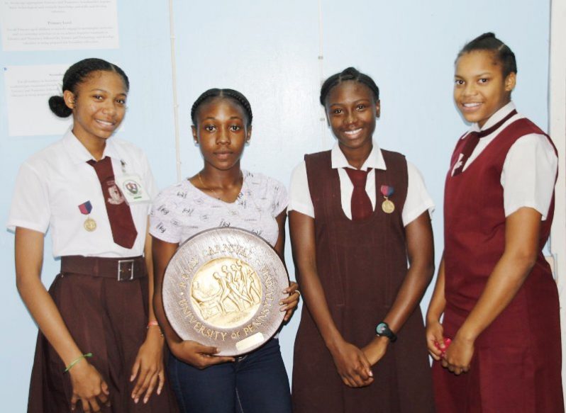 Several members of the team from the New Campbeville Secondary School.