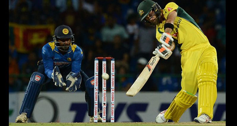 Glenn Maxwell thumps 14 fours and nine sixes in his unbeaten 145 off 65 balls.
