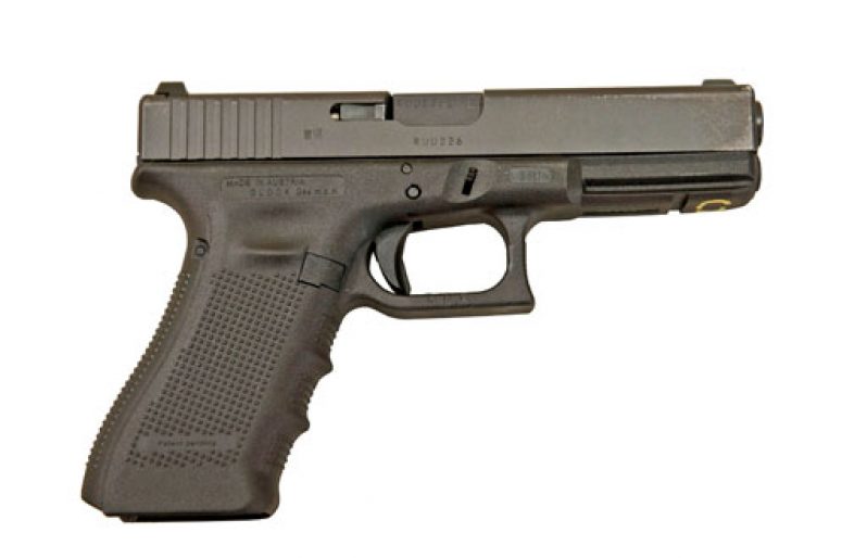 4.0 Glock pistol, one like this was found in the suspect’s car