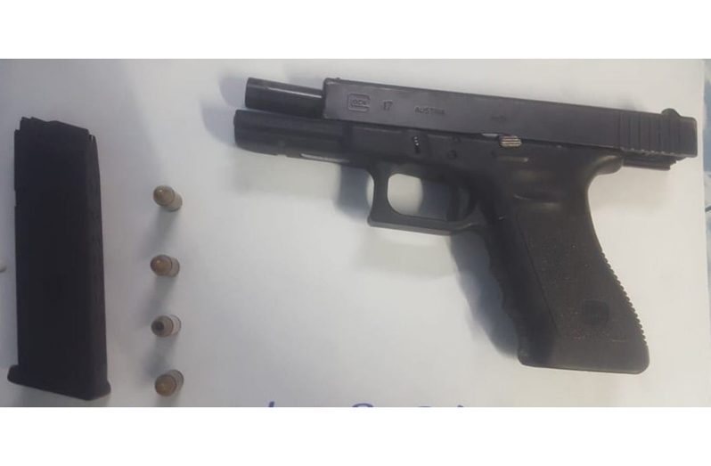 The seized firearm