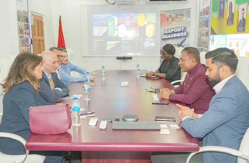 Representatives of Kuwait-based Royal Group on Monday met with Chief Investment Officer and Head of the Guyana Office for Investment (GO-Invest), Peter Ramsaroop
