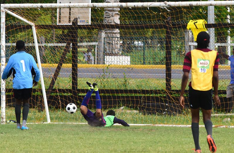 Part of the action during the Queenstown and Cummings Lodge matchup