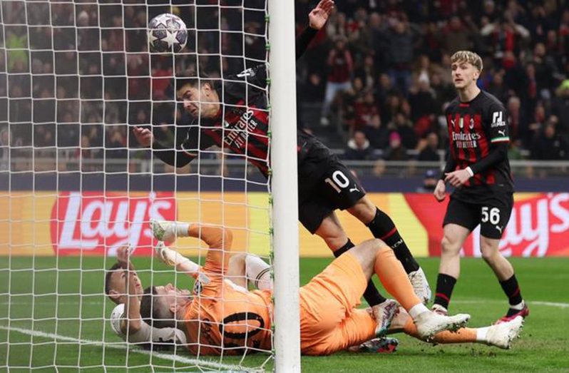Brahim Diaz's only two Champions League goals have come against English opposition