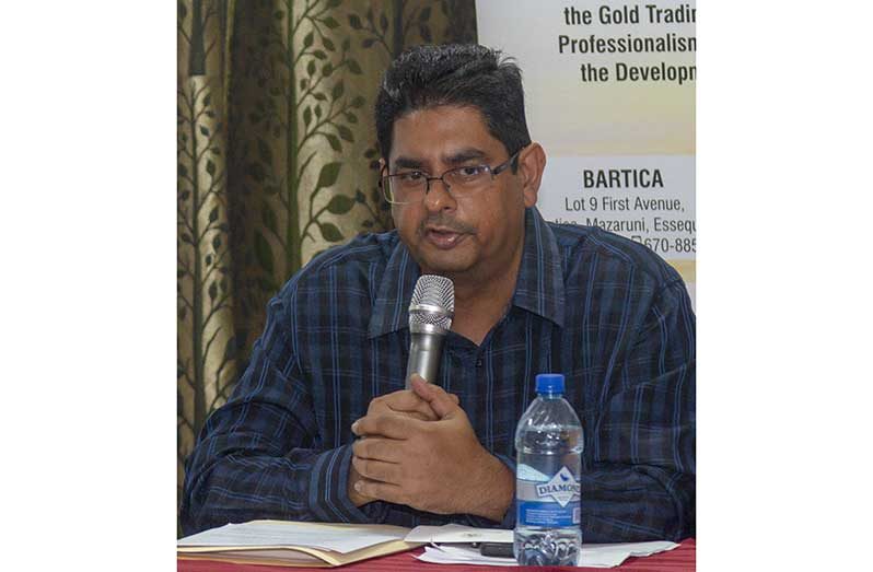 Head of the Guyana Forestry Commission, Edward Goberdhan (Japheth Savory photo)