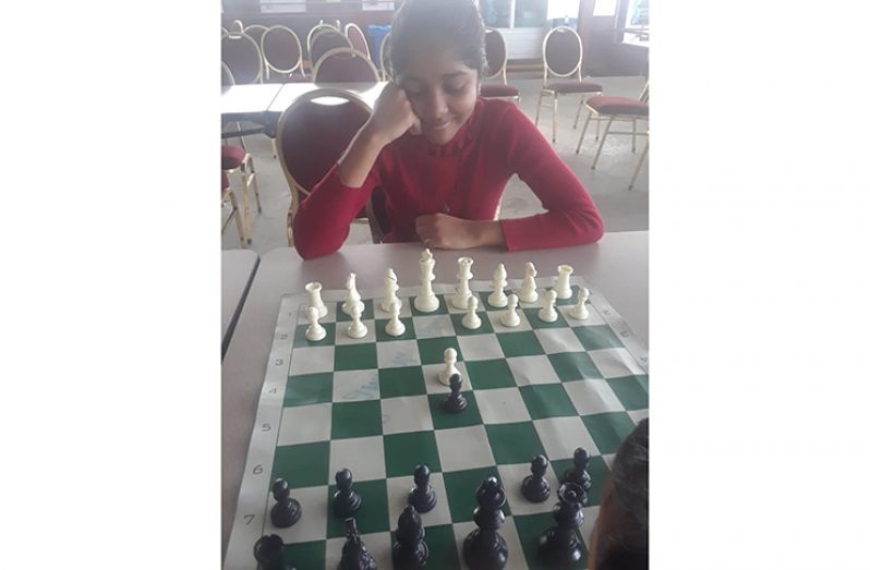 Samirah Gobin is leading after week one of the Meusa Junior Chess Championships.