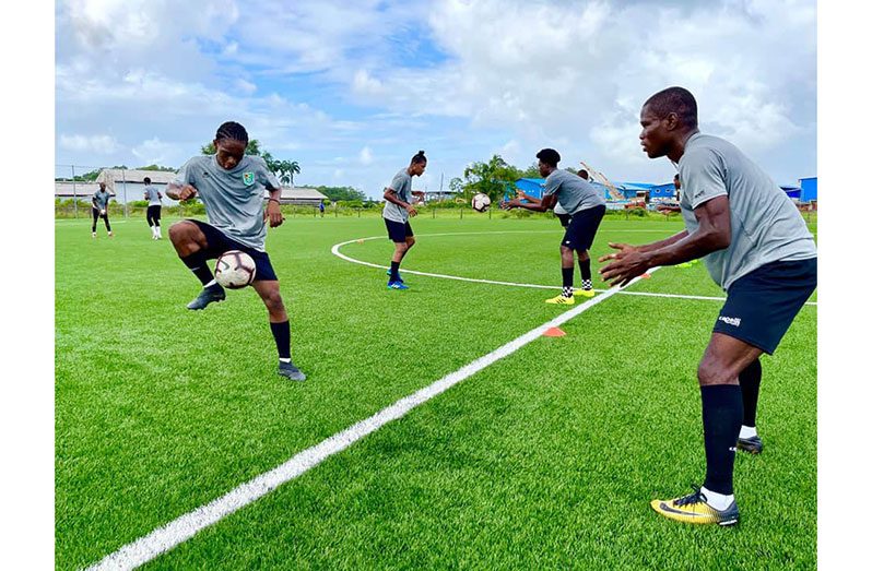 Golden Jaguars in training