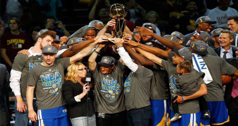 Golden State Warriors storm to seventh NBA title in win over