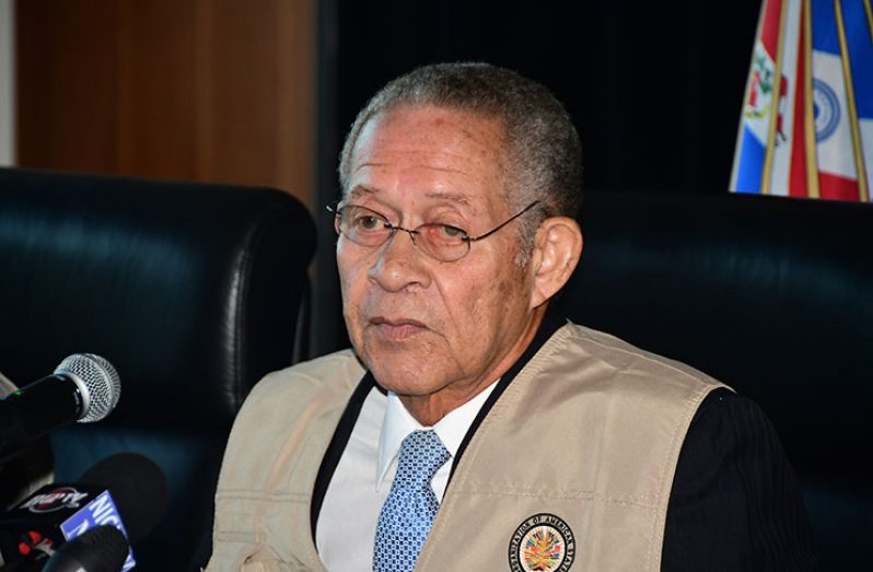 Leader of the OAS Observer Mission Bruce Golding