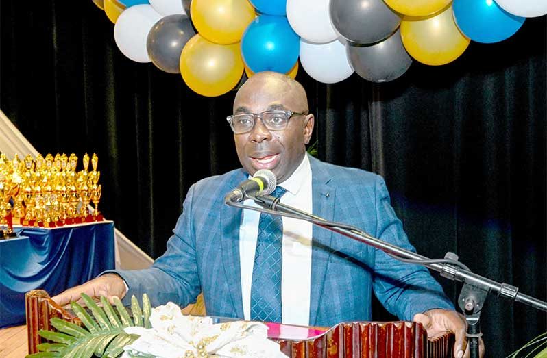 Minister within the Office of the Prime Minister, Kwame McCoy, delivers the feature address urging students to “seize these opportunities with both hands” as Guyana expands access to education and youth development.