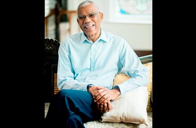 President David Granger photographed at State House by Saajid Husani