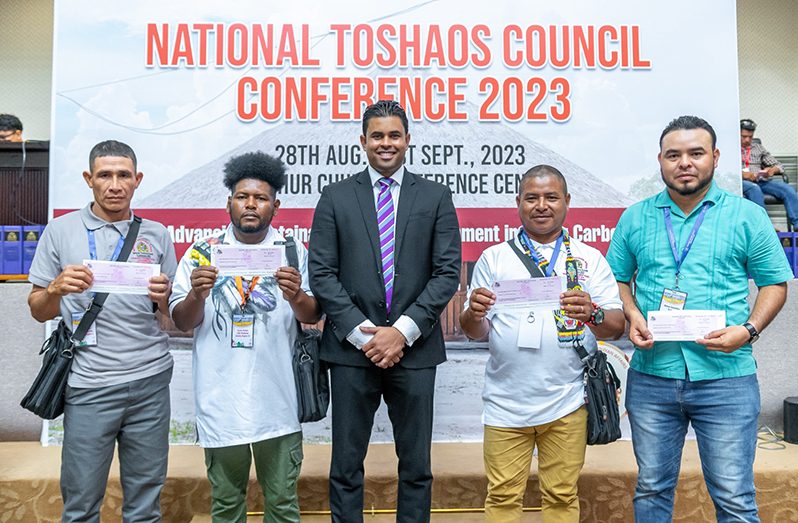 On the final day of the 2023 National Toshaos Council (NTC) Conference, 100 Amerindian villages received $1 million each from the Ministry of Culture, Youth and Sport to offset upgrades to community grounds, following the announcement made by Vice-President, Dr Bharrat Jagdeo, on Tuesday