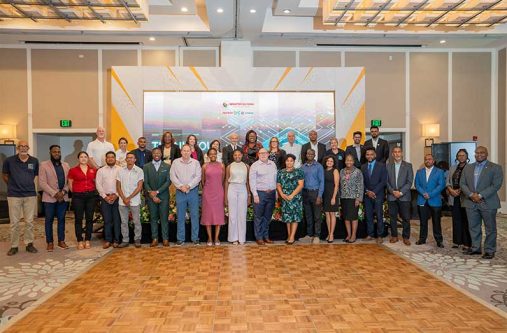 Representatives of the Greater Guyana Initiative with implementing partners at the Stakeholder Forum