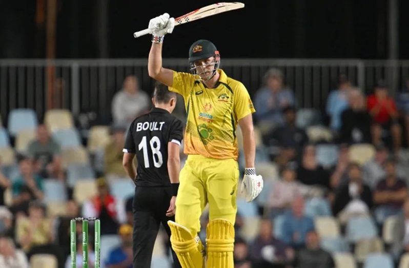 Cameron Green brought up his maiden half-century off just 61 balls (AFP/Getty Images)