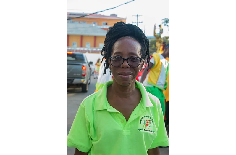Director of the Guyana National School of Dance and pioneer of dance in Guyana, Linda Griffith.