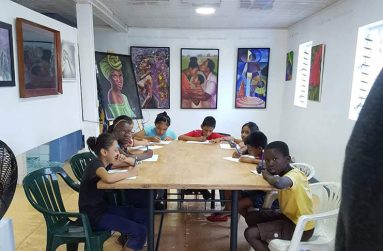 Children at the workshop