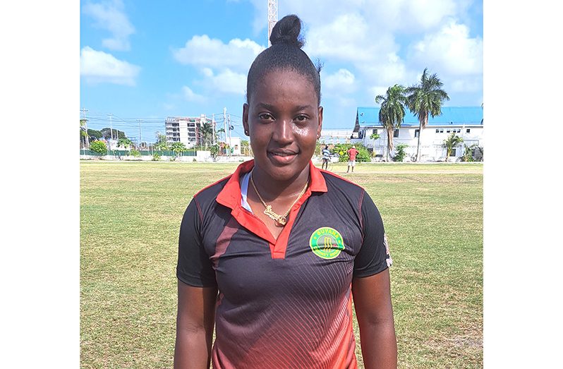 Player of the Match Sheneta Grimmond