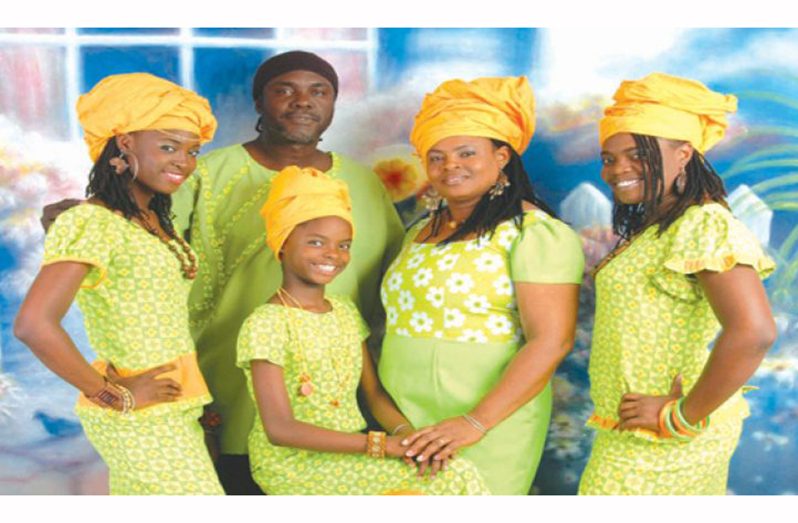 Dressed in traditional African wear (Photo: Guyana Chronicle archives)