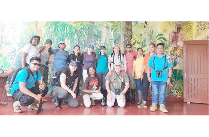 The Drexel Student group with Iwokrama Staff