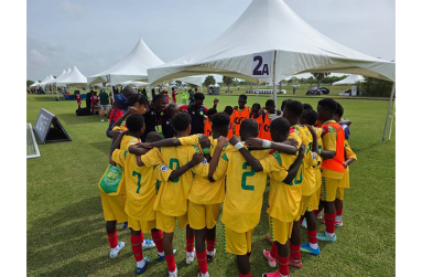 The Under-14 Boys downed Montserrat 8-1