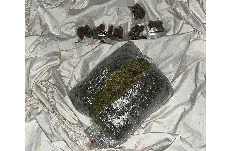 Parcels containing the cannabis