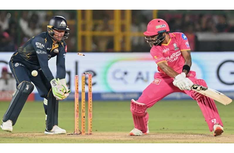 Dhruv Jurel's flier couldn't grow into something bigger due to Rashid Khan•Associated Press