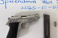 The gun found by the police