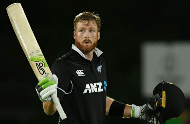 Martin Guptill struck 4 sixes and 8 fours en route to his unbeaten 117. (Getty)