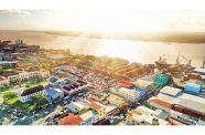 The skyline in Georgetown, Guyana – a bustling economic hub (John Green photo)