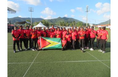 Guyana Team Guyana participating in the 2025 Caribbean Development Championships in Trinidad and Tobago
