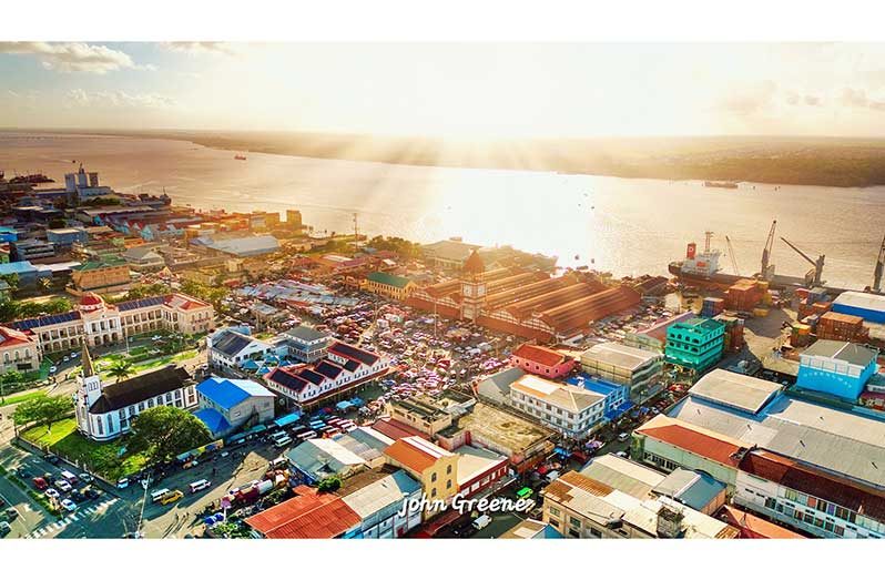 The skyline in Georgetown, Guyana – a bustling economic hub (John Green photo) 