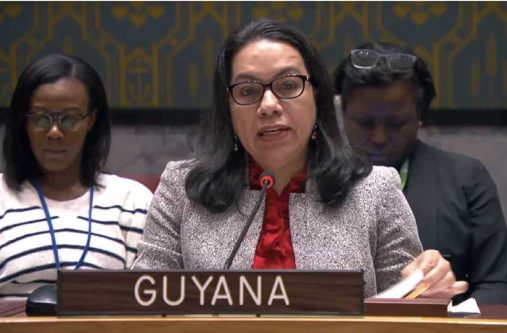 Guyana’s Permanent Representative of The Co-operative Republic of Guyana Carolyn Rodrigues-Birkett