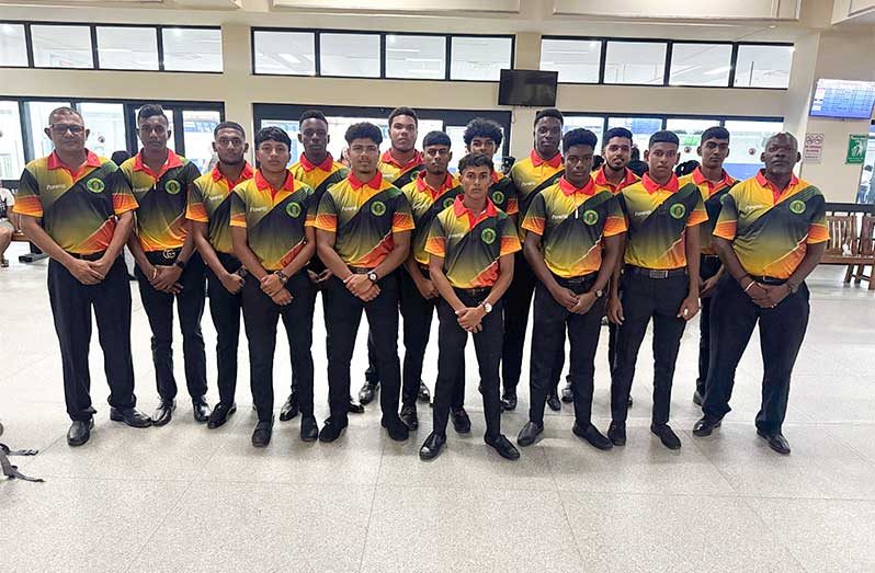 The Guyana team prior to departure