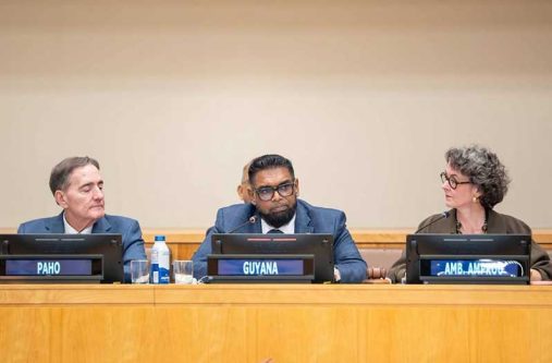 President Dr Irfaan Ali made the call on Tuesday during a high-level dialogue on making pandemic prevention, preparedness and response a sustained economic, development and security priority, held on the sidelines of the 81st United Nations General Assembly in New York