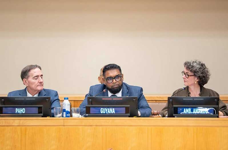 President Dr Irfaan Ali made the call on Tuesday during a high-level dialogue on making pandemic prevention, preparedness and response a sustained economic, development and security priority, held on the sidelines of the 81st United Nations General Assembly in New York