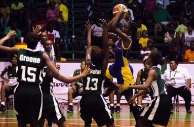 Guyana female team doing their thing
