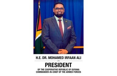 Photo name: ‘Irfaan’ (use photo of Irfaan) 
CARICOM and the Prime Ministerial Sub-Committee (PMSC) on Cricket Chair and Guyana’s President Dr. Mohamed Irfaan Ali