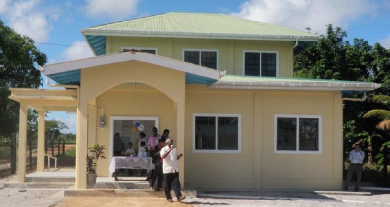 The new $8.4M health centre and living quarters for doctors at Good Hope on the Essequibo Coast