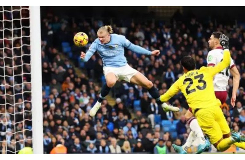 Manchester City striker Erling Haaland has scored 16 Premier League goals so far this season.