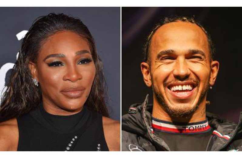 Serena Williams (left) and Lewis Hamilton