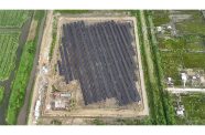Aerial view of the Hampshire Solar Farm in Region Six