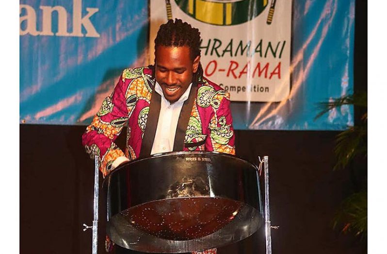 Hanani Ben Lewi at the Annual Pan-O-Rama Steel pan Competition.