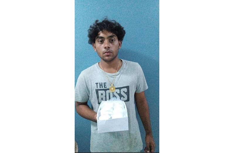 Young Shahid Mohamed proudly displayed the box of balls.