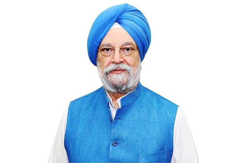 India’s Minister of Petroleum and Natural Gas and Minister of Housing and Urban Affairs Hardeep Singh