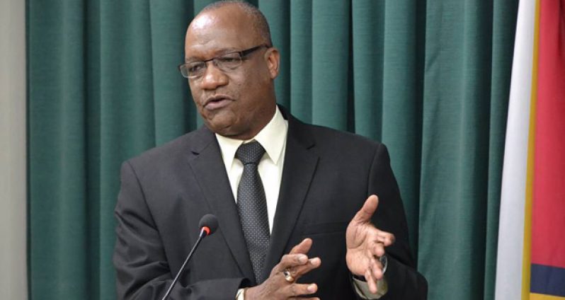 State Minister Joseph Harmon has not appeared at press briefings for months