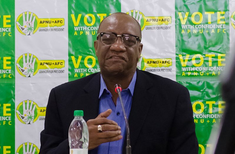 Co-Chair of the APNU+AFC campaign, Joseph Harmon