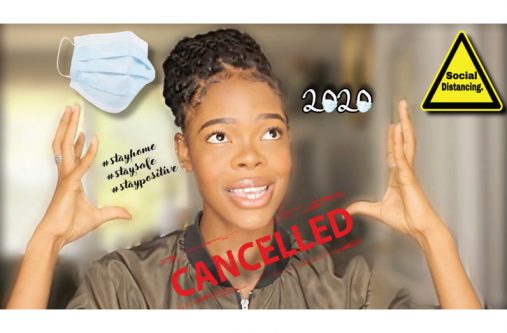 Harrison in one of her most recent ‘quarantine’ YouTube videos